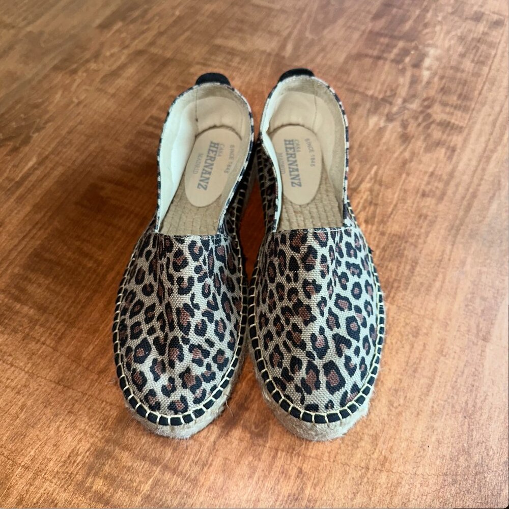 Casa Hernanez Madrid Women leopard print Espadrilles